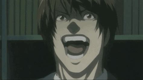 evil anime gif|anime evil laughter gif.